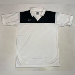VINTAGE Puma Soccer Jersy Men Large Black White 90s